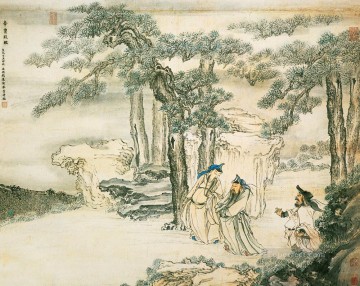 銭玄 古代中国の皇帝の補佐官 Oil Paintings